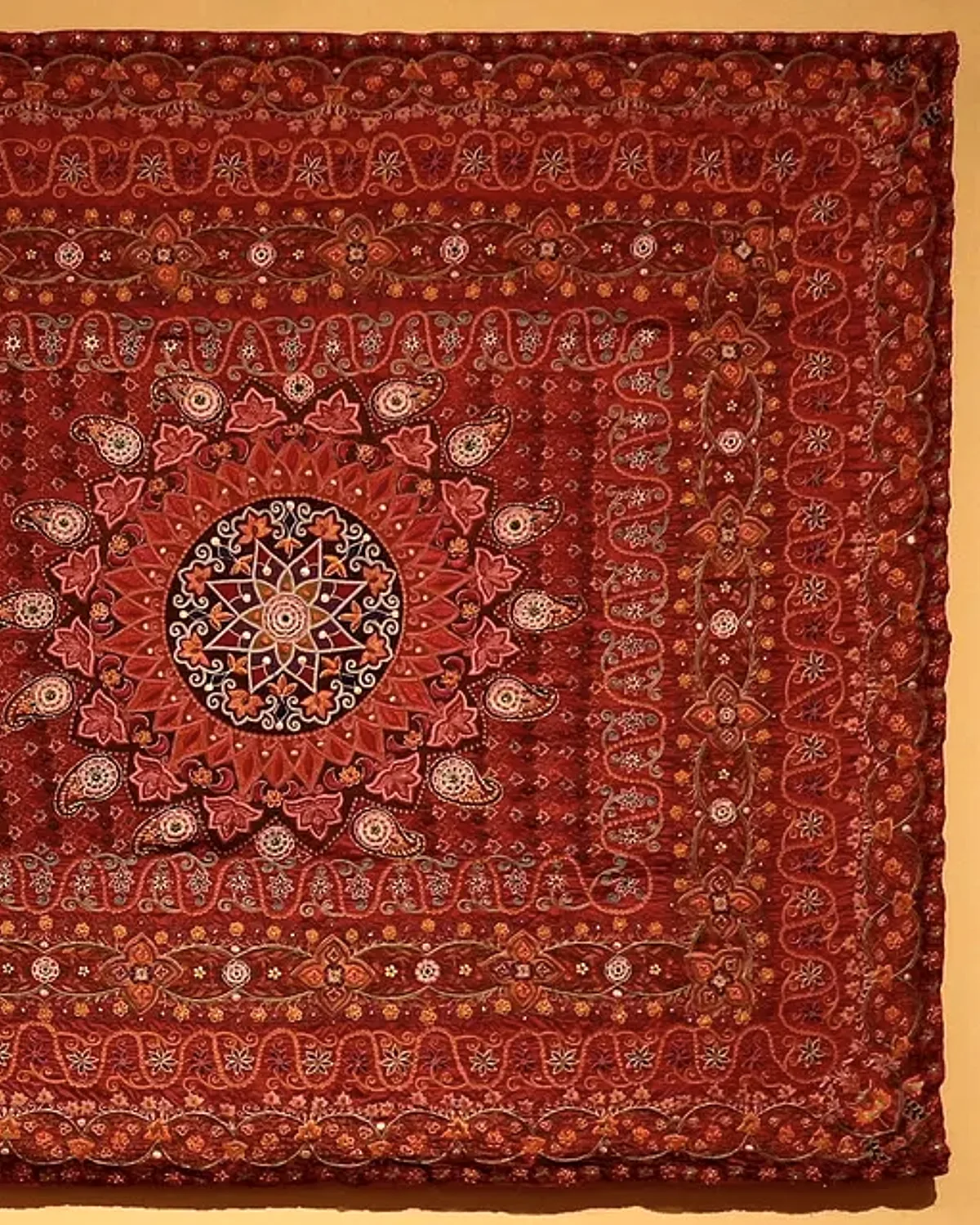 Kutch embroidery — Hanging from India, Gujarat, Kutch, Honolulu Museum of Art 2015-12-01