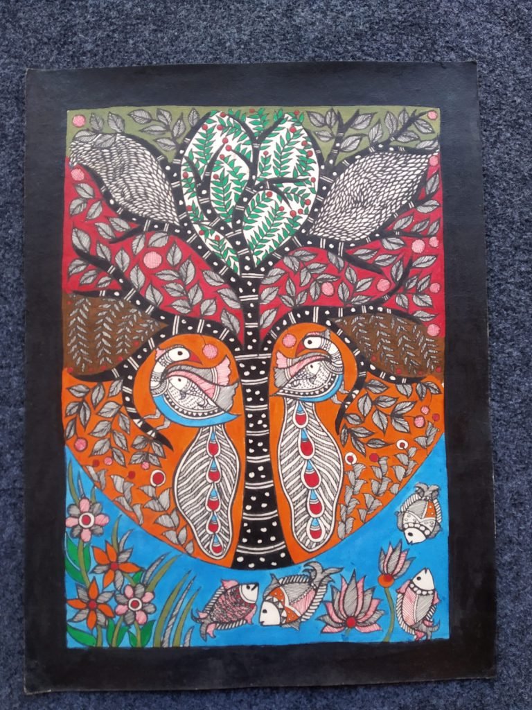 Madhubani Art Tree Of Life Sanchaari